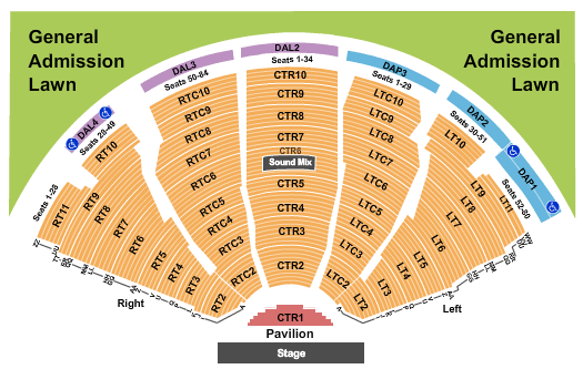 Pine Knob Music Theatre Mötley Crüe Seating Chart